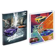 Cahier de textes reliure intégrale 170x220 148 pages seyes fast furious visuels assortis