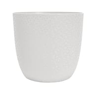 Cache-pot opale diam 29,5 x 27,1 cm volume 14,8 l blanc ivoire