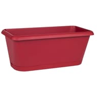 Jardinière Chorus 40 cm avec plateau clipsé - rouge rubis