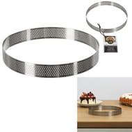 Cadre pâtissier  perforé rond 16 cm