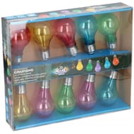 Guirlande solaire 10 bulbes led 4,8m multicolore