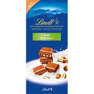 Lindt maître chocolatier lait noisettes 190g