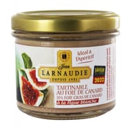 Jean larnaudie tartinable au foie de canard 35% foie gras de canard figue blanche 90g