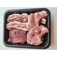 Colis de porc : côte + poitrine + escalope