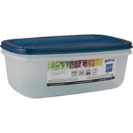 Cora boite hermétique rectangulaire naturel couvercle bleu turquoise acidulé 1.5L