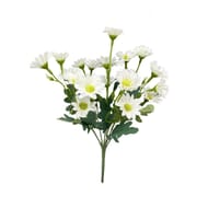 Bouquet de fleurs artificielles blanc 30 cm