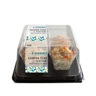 Verrines perles de saumon tzatziki 4x35g