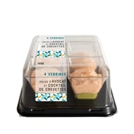 Verrines avocat cocktail de crevette 4x35g