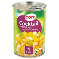 Cora cocktail au sirop léger 4 fruits 1/2-412g