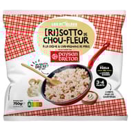 Paysan breton risotto de choux fleur à la crème et aux champignons de paris 750g