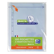 100 pochette perf oxford quick in sach a4 pp50lis inc fr