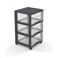 Tour de rangement tag tower xl 3 tiroirs gris