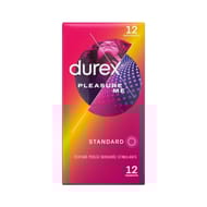 Durex préservatifs standard pleasure me texture perlée nervurée x12