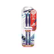Papermate stylo bille replay bleu effaçable 40 ans x2