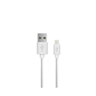 Apm cordon usb-a/lightning de charge male/male blanc 1.5m 570358
