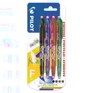 Pilot Roller frixion ball fin effacable noir bleu rouge vert