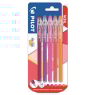 Pilot Frixion ball stick x5 framboise, mauve, rose, corail, orange
