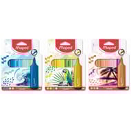 Surligneurs theme assorti pochette carton x4