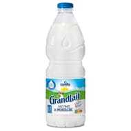 Grandlait lait frais de montagne 1/2 écrémé bouteille 2l