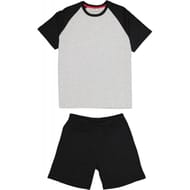 Pyjama short gt homme GRIS CHINE/ NOIR XXXXL