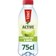 Vittel + active citron vert et menthe 75cl