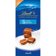 Lindt maître chocolatier lait extra fin 190g