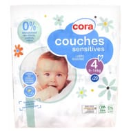 Cora couches bébé sensitive taille 4 9/14kg x29