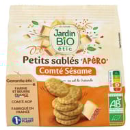 Jardin bio étic petits sablés apéro comté sésame bio 100g