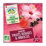 La tisaniere pause gourmande bio fruits rouges & hibiscus 20s 32g