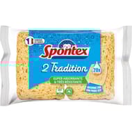 Spontex 2 éponges tradittion super absorbante et très résistante