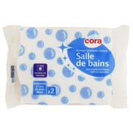 Cora éponges grattantes douces salle de bains x2