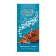 Lindt tablette de chocolat lindor lait caramel sel 150g