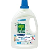 L'arbre vert lessive peaux sensibles hypoallergénique 34 lavages 1.53kg