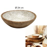 Bol manguier motif faïence d24 cm