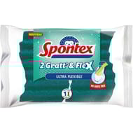 Spontex éponges 2 gratt' & flex