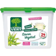 L'arbre vert  lessive doses savon végétal -hypoallergénique-24 doses 0.58kg