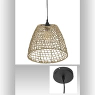 Suspension rotin "Jada" D35cm
