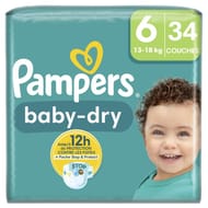 Pampers baby-dry couches géant taille 6 x34