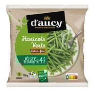 Daucy haricot vert extra fin cuit juste à réchauffer 750g