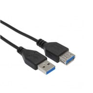 Apm rallonge usb 3.0, usb-a / usb-a, m/f, noir, 3m 570355