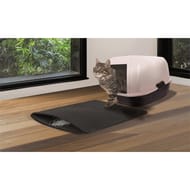 Idomya tapis de litière double couche noir