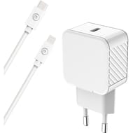 Bigben connected chargeur 20w usbc+câble usbc/mfi 1.2 mètres recyclé blanc CREER LE 21 03 23