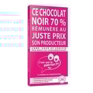 Tablette noir dégustation 70% c'est qui le patron-90g