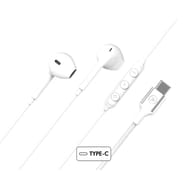 Force play écouteurs filaire usb c blanc FPYKPBOUTONUSBCW