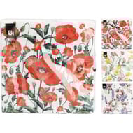 Serviettes jetables motif fleurs x16