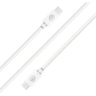 Bigben connected câble usb c/usb c 2m blanc 100% plastique recyclé 3a