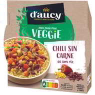D'aucy barquette micro-ondable chili végétarien 300g
