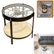Table d' appoint horloge
