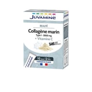 Juvamine collagène marin 3000mg beauté 20 stiks de poudre à diluer 40g