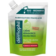 Dermophil crème mains réparatrice protectrice formule indienne recharge 200ml